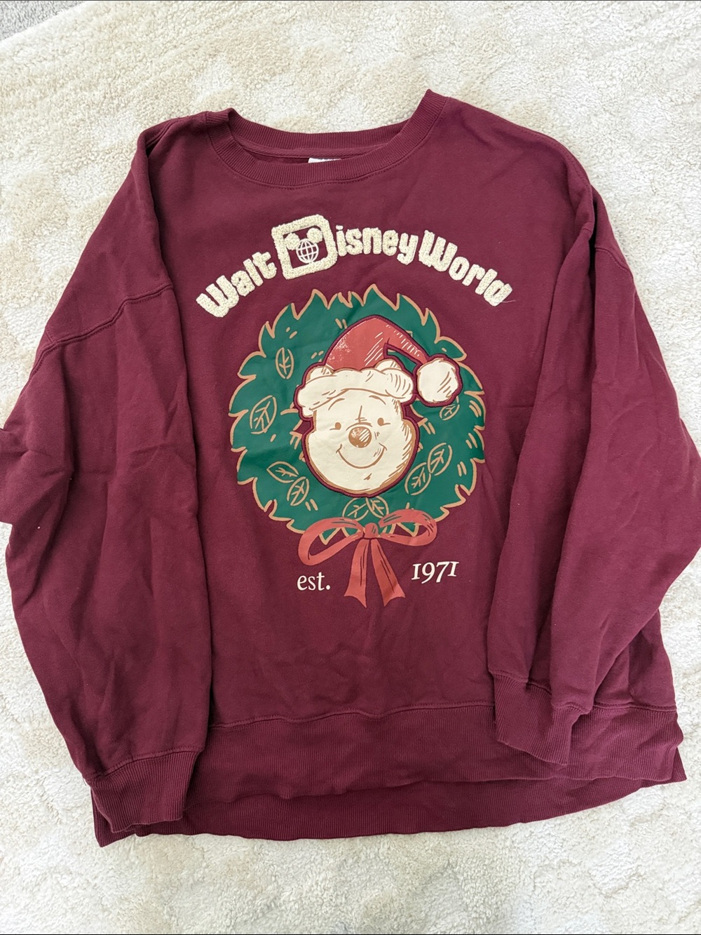 WDW Christmas Pooh sweatshirt